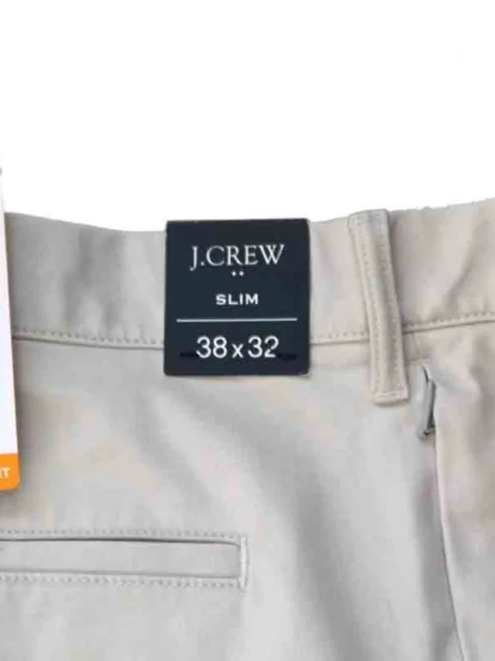 J.Crew Flex Slim Fit Chinos Pants Beige Flat Front Men's ACTUAL Size 40 X 32